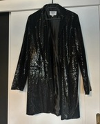 Cekinowa sukienka żakietowa