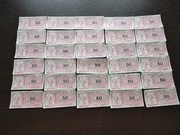 50 dukatów gra Fortuna - pieniądze, banknoty od gry planszowej, 30 szt.