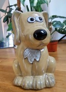 Duża ceramiczna figurka PIES Deroma Joe 28cm ozdoba ogród taras