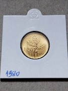 Moneta Włochy 20 lirów 1980