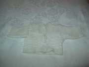 UBRANKO DLA LALKI - SWETEREK BIAŁY - Z PRL-u