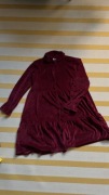 Czerwona welurowa sukienka made in Italy M