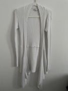 Biały kardigan Marks & Spencer xs/s asymetryczny  