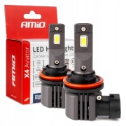 Żarówki samochodowe LED seria X4 Aviator H8 H9 H11 H16 6500K Canbus do auta