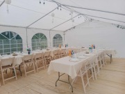Wynajem Namiotów Imprezowych, krzeseł, stołów, zastawy stołowej, podłogi