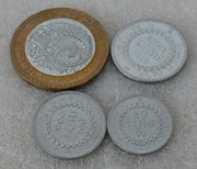 Monety - KAMBODŻA - 4 sztuk - komplet