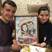 jasna karykatura akwarelowa na zamówienie