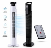 Wentylator Kolumnowy Hoffen  50W Pilot Czarny-Biały NOWE 