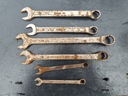 Klucze płasko oczkowe 6 szt Bahco Gedore 10, 12, 17, 19, 19, 7/8