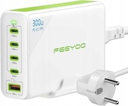 FEEYOO Ładowarka USB-C 300W GaN PD 100W 5 Portów