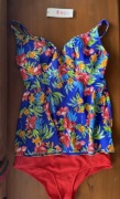 Tankini Freya Acapulco Floral kwiaty 34DD 75DD 75E + szorty next 8/36