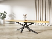 STÓŁ ROZKŁADANY DĘBOWY RUSTIC NOGI PAJĄK LOFT