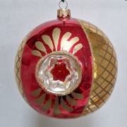 Kula 12 cm z 3 reflektorami - bombka kolekcjonerska