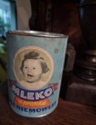 Zabytkowa puszka z 1959r.PRL-po mleku w proszku dla niemowląt-ZW.Włocławek 