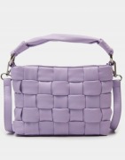 Fioletowa/liliowa pleciona torebka Sinsay