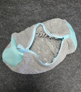 Torba worek ochronna/y do prania butów – szaro-błękitna