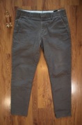 Spodnie Morris r. 30/32 męskie szara zielen długie bawełniane