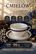 Filiżanki porcelanowe Ćmielów 2 Sztuki klasyka PRL