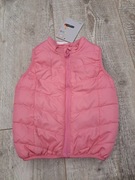 Kamizelka/ ocieplacz/ bezrękawnik dziewczęcy, różowy - rozm 92