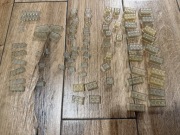 Lego zestaw mix przezroczyste klocki vintage retro lata 70  130g