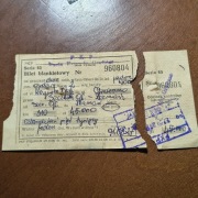 Bilet PKP 1991 Gniezno Poznań Szczecin 