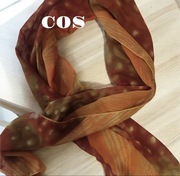 COS apaszka szal chusta odcienie jesieni ziemi natury