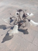 Żyrandol z kinkietem 