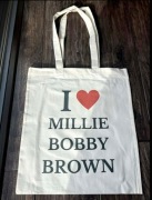orba bawełniana torebka tote bag cotton bawełna millie bobby brown