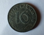 Niemcy - Trzecia Rzesza 10 reichsfenigów, 1943 r. „A” - Berlin (S176)