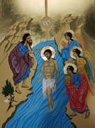 Chrzest Jezusa w rzece Jordan