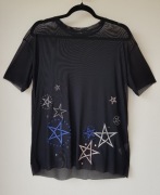 Bluzka t-shirt czarny Croop, rozm. M