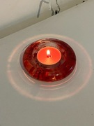 świecznik z żywicy epoksydowej własnorecznie robiony