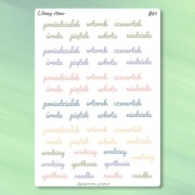 naklejki journal, scrapbooking, planer, Liliowy Staw, #80