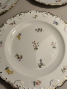 3x MIŚNIA Meissen - Rozproszone Kwiaty - OKRES PFEIFFERA