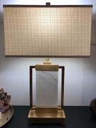 Lampki nocne z elementem marmurowym 2 szt 