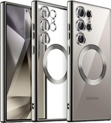 Etui Samsung Galaxy S24 Ultra 6,8 Cala. Galwanizowane Osłona TPU (Szary)