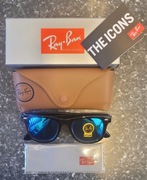 Okulary przeciwsłoneczne Ray-Ban w czarnym kolorze, unisex, nowe
