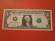 USA 1 DOLAR SERIA 1988A BANK OF CHICAGO G7 UNC
