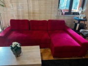 Narożnik z funkcją spania stan bardzo dobry