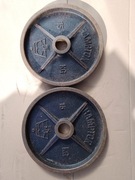 HAMPTON Obciążenie olimpijskie 15kg żeliwne fi51mm 