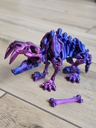 Szkielet Saber Tooth Tiger 20cm - 3D Kolekcjonerski Model - Dwukolorowy