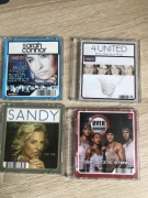 Pakiet 4 x Cd mini single: Sarah Connor, 4 United, Sandy, Overground.