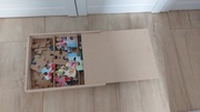 Księżniczki Disneya, puzzle w drewnianym pudełku