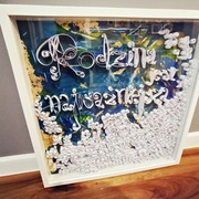 Obraz 'Rodzina' 52×52 cm w głębokiej ramie