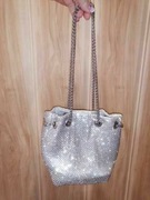 Torebka srebrna regulacja długości + podwiązka 0zł