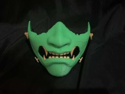 Maska Samuraj Ghost of Yotei Zielona