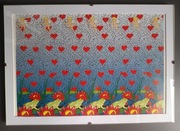 L, obrazek 3D, magiczne oko w antyramie 30x20,5cm  