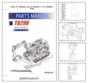 Takeuchi TB290 Compact Excavator Parts Manual Katalog części