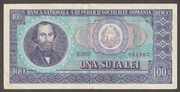 Rumunia 100 lei 1966 - Nicolae Balcescu - E.0157 - stan 2/3