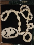 Kosc sloniowa naszyjnik lew